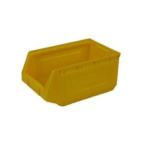 Plastový box Manutan 16,5 x 20,7 x 34,5 cm, žlutý