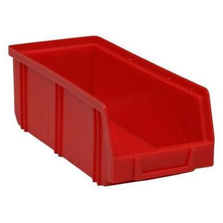 Plastový box Manutan  8,3 x 10,3 x 24 cm, červený