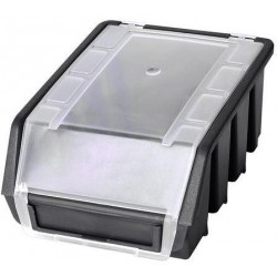 Plastový box Ergobox 2 Plus 7,5 x 16,1 x 11,6 cm, černý