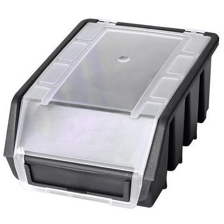 Plastový box Ergobox 2 Plus 7,5 x 16,1 x 11,6 cm, černý