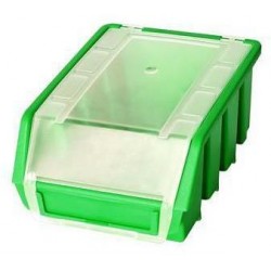 Plastový box Ergobox 2 Plus 7,5 x 16,1 x 11,6 cm, zelený
