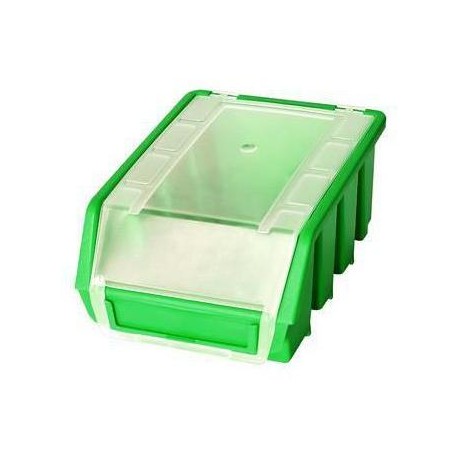 Plastový box Ergobox 2 Plus 7,5 x 16,1 x 11,6 cm, zelený