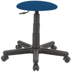 Pracovní stolička Golia s kolečky, modrá