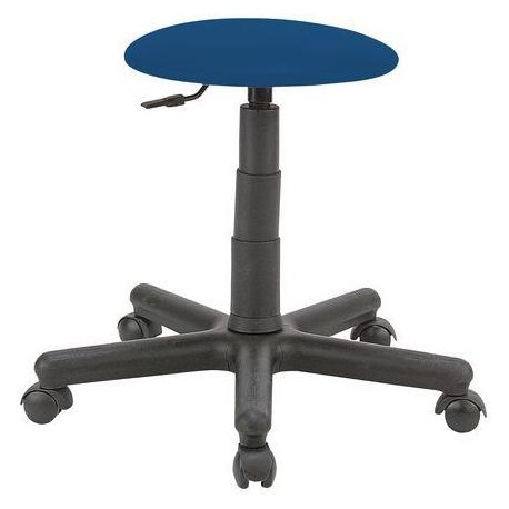 Pracovní stolička Golia s kolečky, modrá