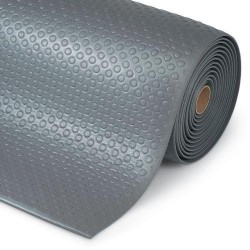 Protiúnavová průmyslová rohož s bublinkovým povrchem, šířka 60 cm, metrážová, šedá