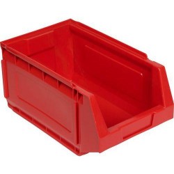 Plastový box 16,5 x 21,2 x 34,5 cm, červený
