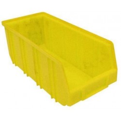 Plastový box Manutan 12,5 x 14,5 x 33,5 cm, žlutý