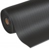 Protiúnavová průmyslová rohož Manutan s rýhovaným povrchem, šířka 91 cm, metrážová, černá