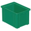 Barevná plastová přepravka PS (3,6 l), zelená