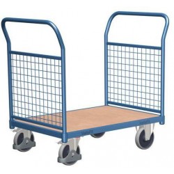 Plošinový vozík se dvěma madly s mřížovou výplní, do 400 kg