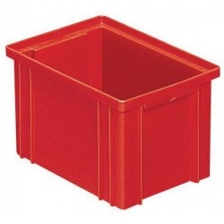 Barevná plastová přepravka PS (3,6 l), červená