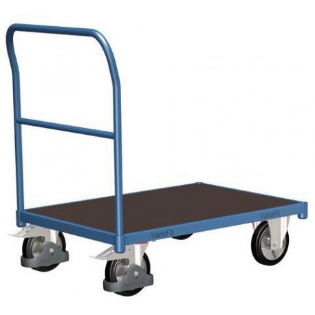 Plošinový vozík s madlem, do 1 000 kg, 100,6 x 172,8 x 80 cm