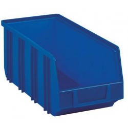 Plastový box Manutan 12,5 x 14,5 x 33,5 cm, modrý