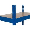 Přídavná dřevovláknitá police, 90 x 45 cm, 265 kg, modrá