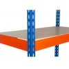 Přídavná dřevovláknitá police, 90 x 60 cm, 265 kg, oranžová