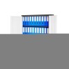 Plechová policová skříň KEVIN, 900 x 1400 x 400 mm, antracitovo-bílá