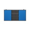 Mělká závěsná garážová skříň BEN, 1200 x 600 x 200 mm, antracitově modrá