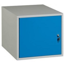 Závěsný kontejner, 47 x 51 x 59 cm, šedý/modrý
