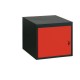 Závěsný kontejner - skříň Antracit/červená