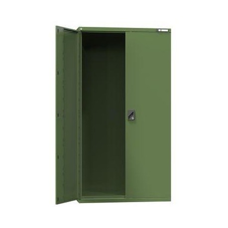 Kovová dílenská skříň, 195 x 104,4 x 62,5 cm, zelená