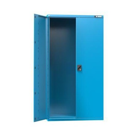 Kovová dílenská skříň, 195 x 104,4 x 62,5 cm, modrá