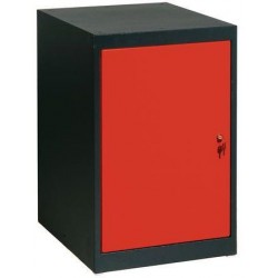 Skříňový kontejner, 80 x 51 x 59 cm, antracit/červený