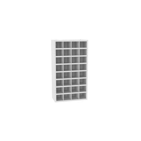 Kovová dílenská skříň s přihrádkami SFR321, 180 x 100 x 50 cm, šedá