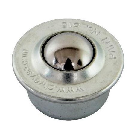 Kuličková kladka s přírubou pro nasouvání, průměr 15 mm