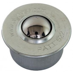 Kuličková kladka s přírubou pro nasouvání, průměr 22 mm