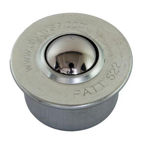 Kuličková kladka s přírubou pro nasouvání, průměr 22 mm