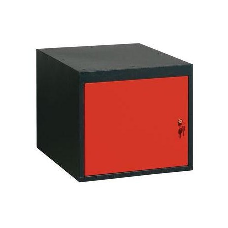 Závěsný kontejner, 47 x 51 x 59 cm, antracit/červený