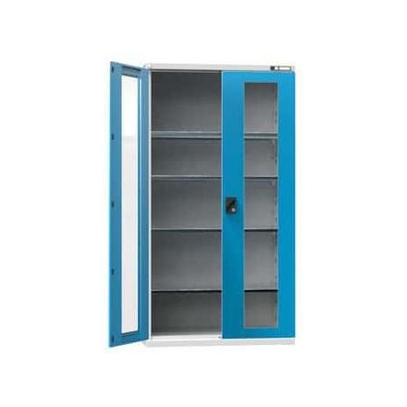 Nářaďová skříň SK1-001S, 1044 x 625 x 1950 mm, šedá-modrá