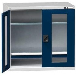 Nářaďová skříň SK1-005S, 1044 x 625 x 1000 mm, šedá-tmavě modrá
