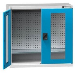 Nářaďová skříň SK2-004S, 1044 x 405 x 1000 mm, šedá-modrá