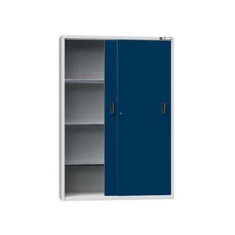 Nářaďová skříň SP2-001, 1350 x 405 x 1950 mm, šedá-tmavě modrá