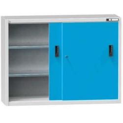 Nářaďová skříň SP2-002, 1350 x 405 x 1000 mm, šedá-modrá