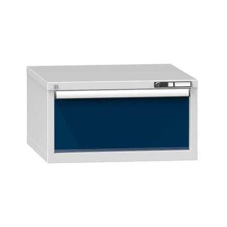 Zásuvková skříň ZB1, 731 x 753 x 390 mm, šedá-tmavě modrá