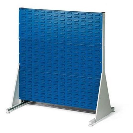 Oboustranný PERFO regál, výška 112 cm, modrý