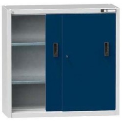 Nářaďová skříň SP1-002, 1044 x 405 x 1000 mm, šedá-tmavě modrá