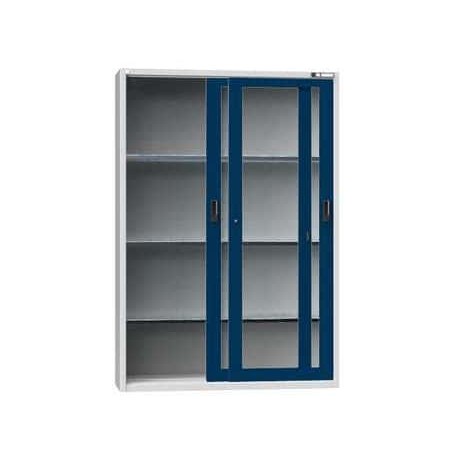 Nářaďová skříň SP2-001S, 1350 x 405 x 1950 mm, šedá-tmavě modrá