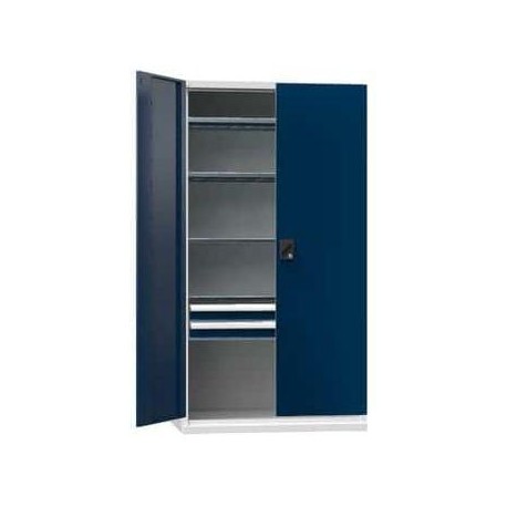 Nářaďová skříň SK1-002, 1044 x 625 x 1950 mm, šedá-tmavě modrá