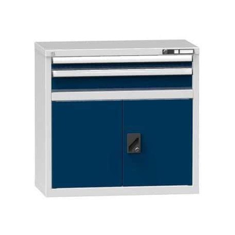 Zásuvková skříň ZR2, 884 x 464 x 840 mm, šedá-tmavě modrá