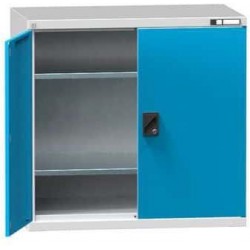 Nářaďová skříň SK1-004, 1044 x 625 x 1000 mm, šedá-modrá