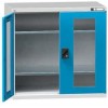 Nářaďová skříň SK1-004S, 1044 x 625 x 1000 mm, šedá-modrá