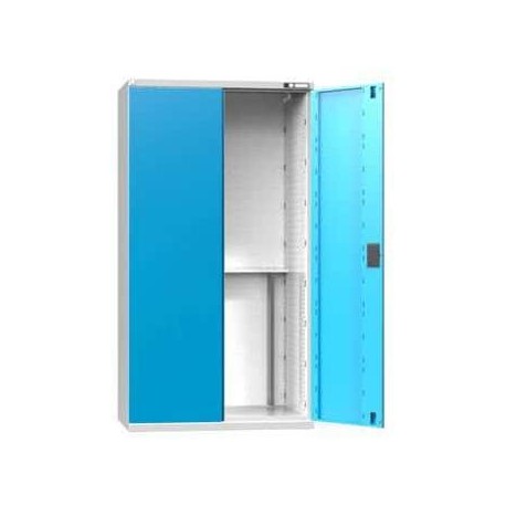 NC skříň s křídlovými dveřmi, 54x27D bez vybavení, šedá-modrá