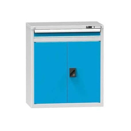 Zásuvková skříň ZR1, 884 x 464 x 990 mm, šedá-modrá
